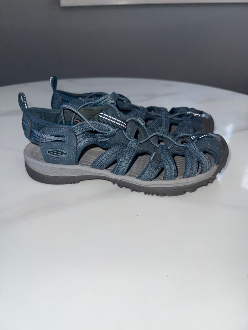 Keen Teal Blue Strappy Outdoor Sandals - Picture 3 of 10
